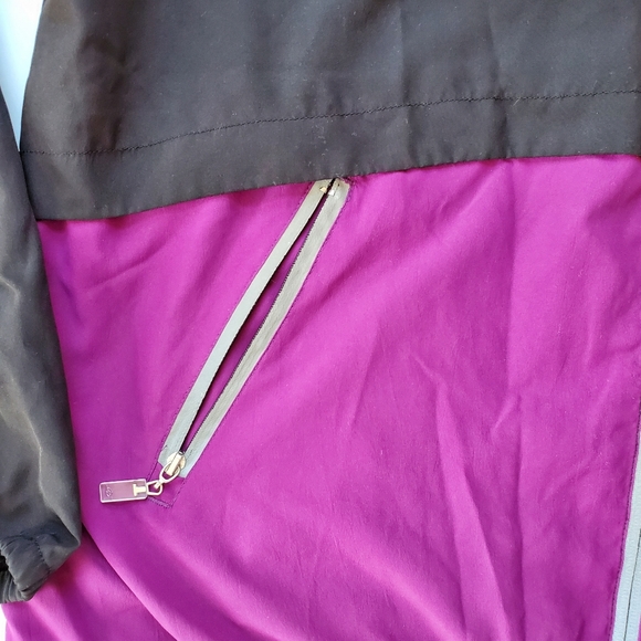 NordicTrack Zip Track Jacket Black Magenta XL - Picture 2 of 7